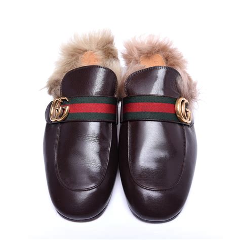 mens gucci slides with fur|gucci fur slides men's.